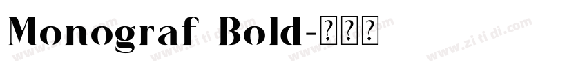 Monograf Bold字体转换